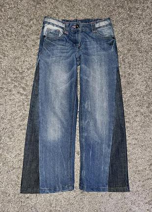 Джинсы широкие прямые