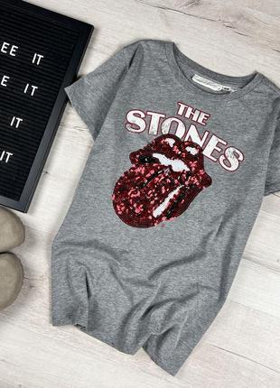Футболка с пайетками the rolling stones h&m