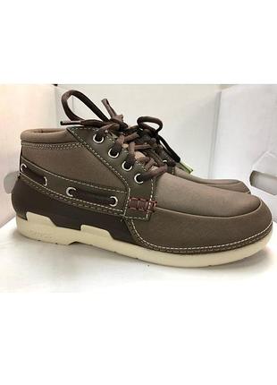 Rocs beach line boat chukka men walnut/manogany