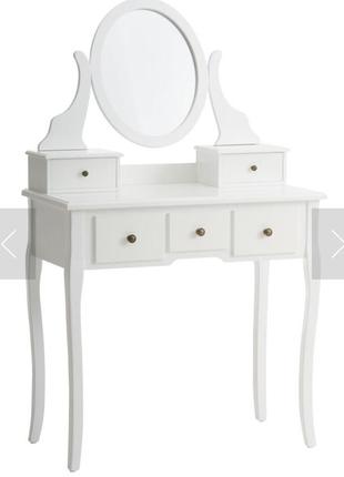 Туалетный столик с зеркалом jysk белый