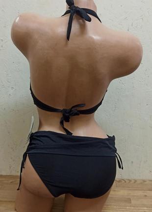 Розпродаж self купальник жіночий чорний роздільний польща6 фото