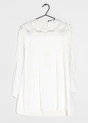 Коротка вишита сукня zara