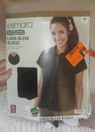 Льняна жіноча рубашка esmara1 фото