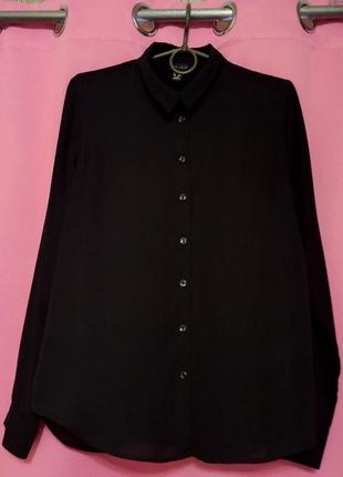 Блуза рубашка черная готическая,черная блуза готика
