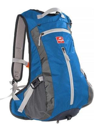 Велорюкзак з чохлом для шолома naturehike 15 л sky blue nh15c001-b, блакитний