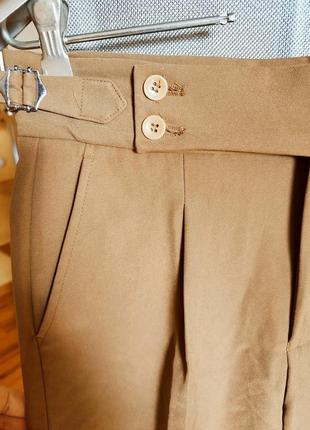 Шикарные базовые брюки, цвета camel4 фото
