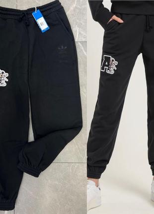 Черные брюки adidas pittsburgh disney