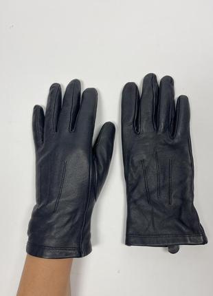 Жіночі шкіряні рукавички на підкладці