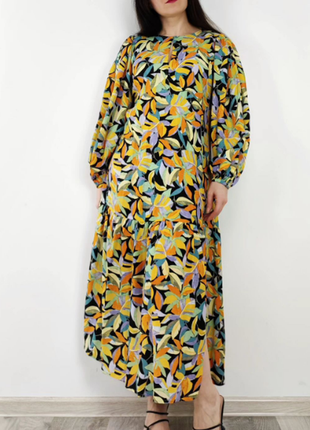 Прекрасна квіткова сукня міді oliver bonas4 фото