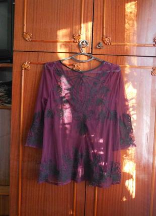 Topshop-12/40 р. - шифонова брендовий дуже красива блуза9 фото