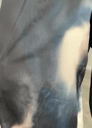Атласные широкие брюки tie dye6 фото