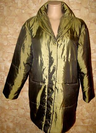 Демисезонная удлиненная куртка(пальто )оверсайз jacqueline riu р.1/s-xl