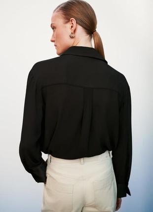 Сорочка жіноча крепова атласна zara new6 фото