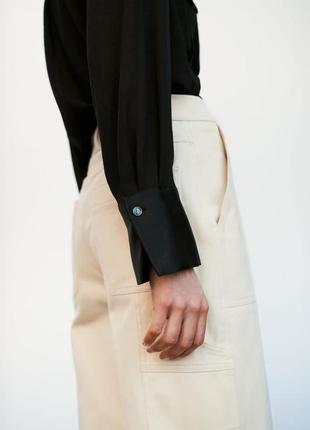 Сорочка жіноча крепова атласна zara new5 фото