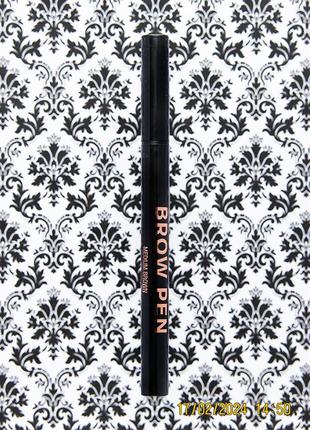 Водостійкий олівець маркер для брів anastasia beverly hills brow pen medium brown abh 0.5 мл