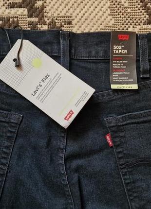 Брендовые фирменные демисезонные стрейчевые джинсы levi's 502 premium,новые с бирками,оригинал из сша,размер 38.5 фото