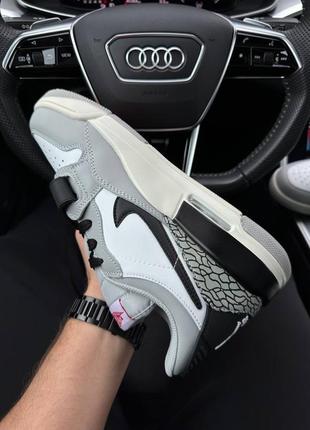 Nike air jordan legacy 312 low m grey white black - кроссовки мужские3 фото
