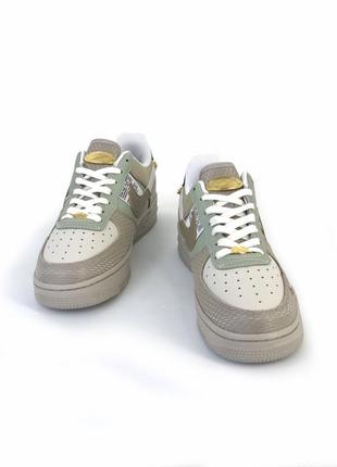 Кроссовки nike air force one tan low bling4 фото