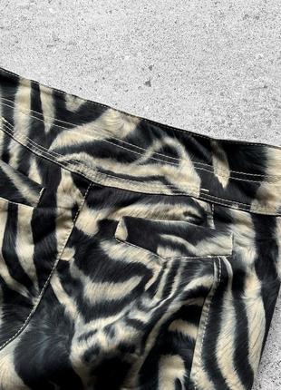 Marc cain women's full zebra printed premium skirt женская, премиальная юбка4 фото