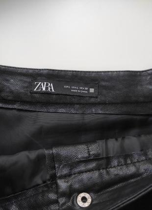 Юбка кожзам zara5 фото