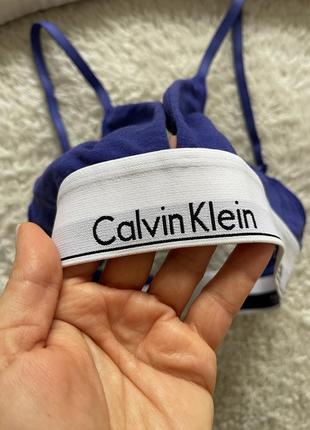 Женское белье calvin klein бра коттоновое с местом на вкладыше5 фото