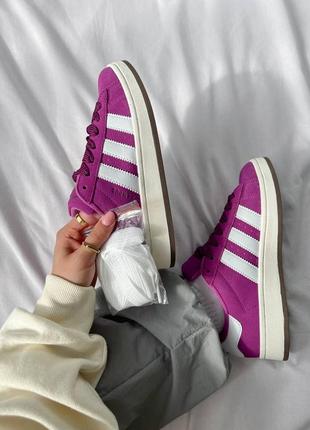 Женские кроссовки adidas campus 00s violet / адидас кампус фиолетовые / женская демисезонная обувь на весну, лето, осень1 фото