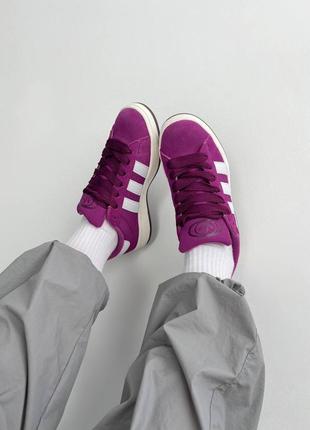 Женские кроссовки adidas campus 00s violet / адидас кампус фиолетовые / женская демисезонная обувь на весну, лето, осень9 фото