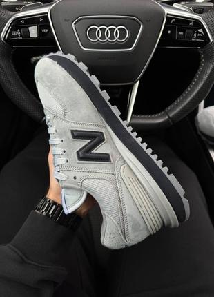 New balance classic gray black - кроссовки мужские4 фото