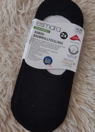 Комплект качественных следов esmara с силиконовой вставкой на пятке для лучшей фиксации 35/38