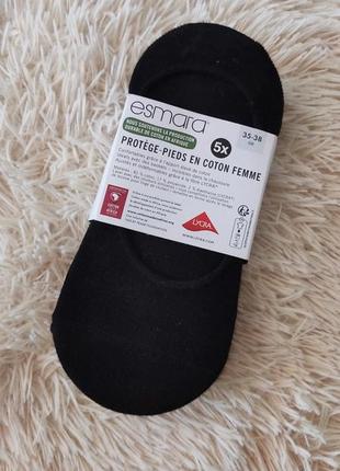 Комплект качественных следов esmara с силиконовой вставкой на пятке для лучшей фиксации 35/38
 комплект з 5 пар