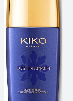 Тональна основа kiko milano lost in amalfi lightweight velvet foundation1 фото