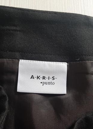 Лаконичная шерстяная юбка akris6 фото