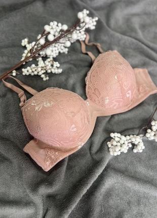 пин-ап nude Бюстгальтер пинап 3d+ тройной пуш ап супер для маленькой груди ав пудровый  лифчик лиф с очень большим пушап — цена 475 грн в каталоге Бюстгальтеры ✓  Купить женские вещи по доступной цене
