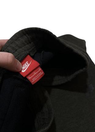 Спортивні штани nike tech fleece dark green pants6 фото