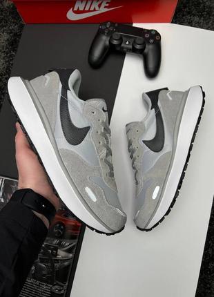 Nike phoenix waffle gray - кроссовки мужские серые замша1 фото