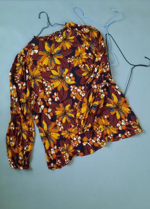 Женская блузка цветочный принт №524