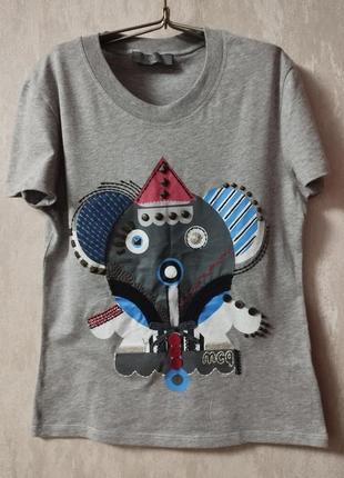 Футболка alexander mcqueen женская, xs, б/у