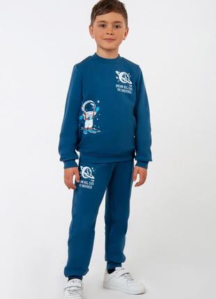 Стильный спортивный костюм для мальчиков, комплект свитшот и спортивные штаны для мальчика демисезонная весна осень8 фото