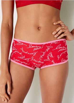 Хлопковые трусики шортики victoria’s secret