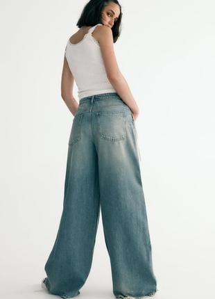 Широкие длинные джинсы super wide leg от zara 36, 40, 42р, оригинал6 фото