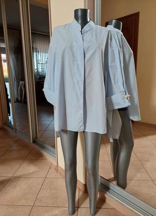 Асимметричная с жемчугом на рукавах рубашка 👕