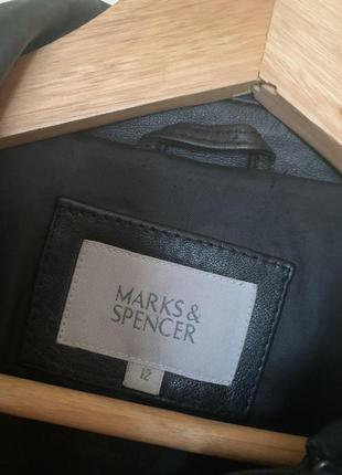 Кожаный тренч marks &amp; spencer3 фото