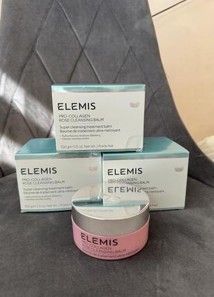 Elemis pro-collagen rose cleansing balm очищающий бальзам для успокоения кожи