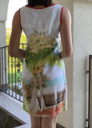 Льоновая платье made in turkey2 фото