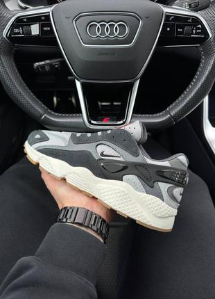 Мужские кроссовки nike air huarache runner gray beige5 фото