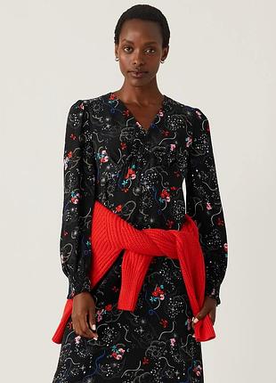 Натуральне плаття marks&spenser квітковий принт