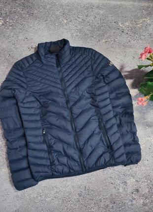 Синя пухова куртка пуховик мікропуховик fila (оригінал)