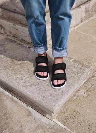 Босоніжки босоножки adidas world sandal adilet 3.0 black  сандалі сандалии2 фото