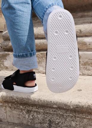 Босоніжки босоножки adidas world sandal adilet 3.0 black  сандалі сандалии3 фото