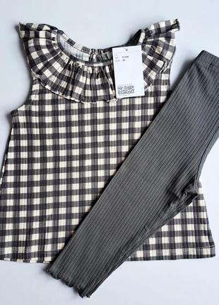 Комплект для девочки топ и леггинсы h&m